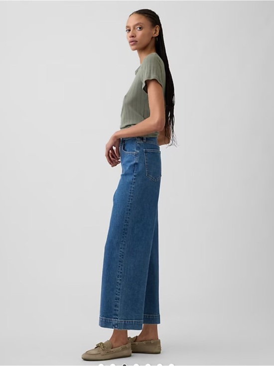 GAP Denim - GAP Women’s High Rise Wide Leg Crop Jeans Size 6/28
